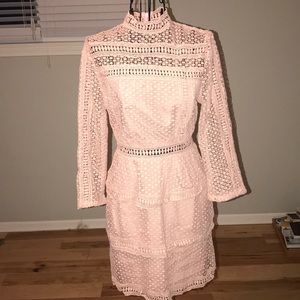 Pretty Little Thing Lace Layered Ruffle Mini Dress